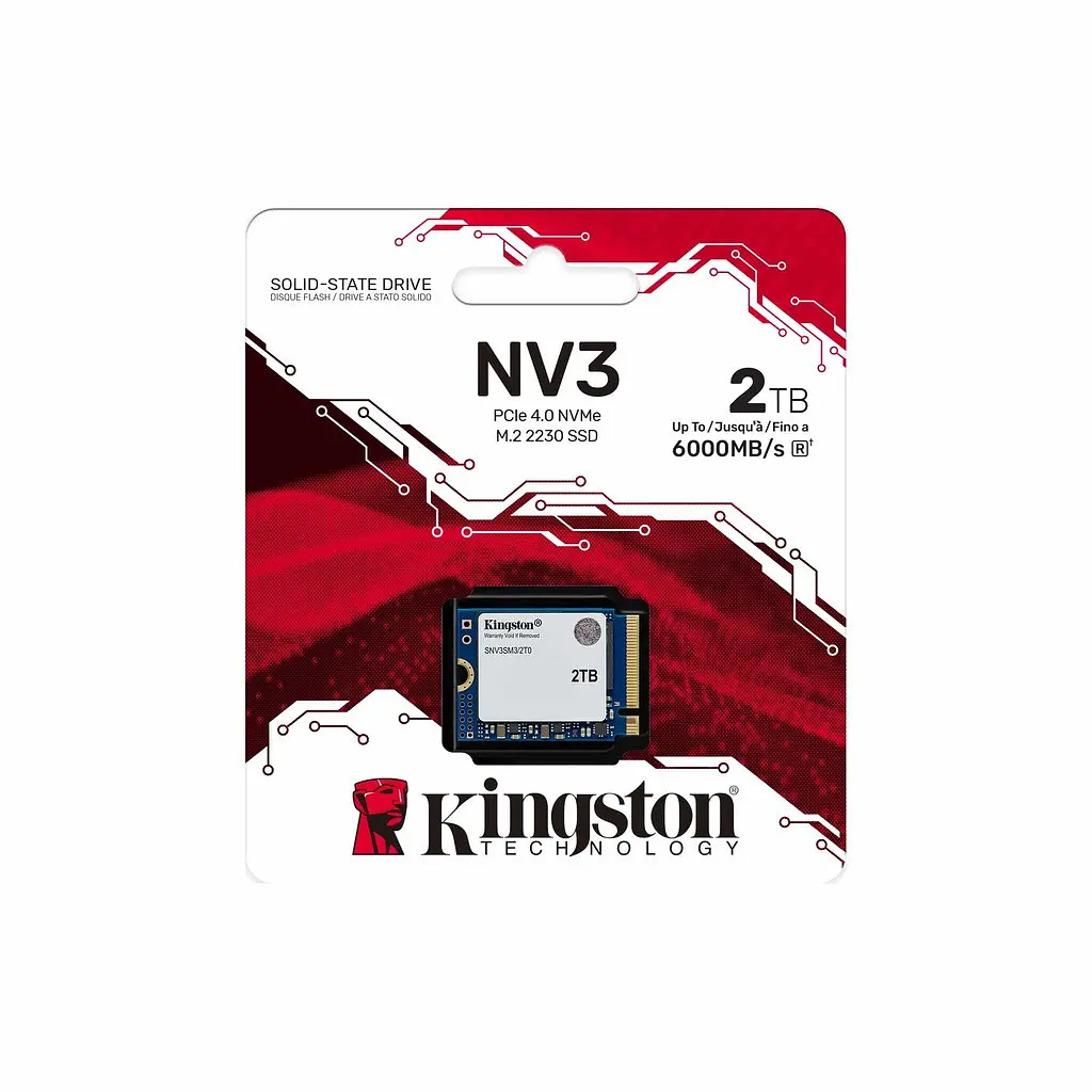 Накопичувач SSD M. 2 Kingston NV3 2000GB NVMe 2230 PCIe 4. 0 x4 3D NAND - фото 2