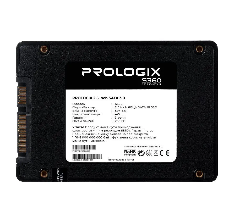 SSD диск 256GB Prologix S-360 2.5 SATAIII TLC - фото 2