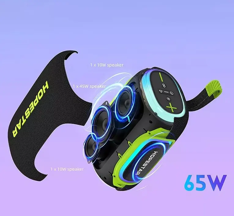 Портативна Bluetooth-колонка Hopestar H58 Чорний - фото 2