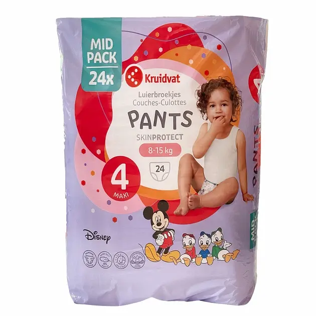 Підгузки - трусики Kruidvat 4 (8-15 кг), 24 шт