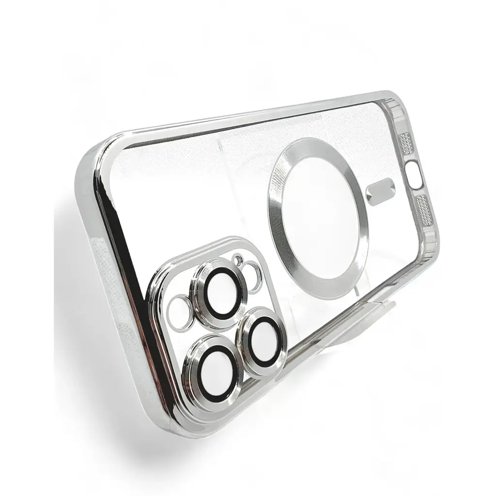 Чехол-накладка BeCover TPU Chrome Case (MagSafe) для iPhone 16 Pro Max Silver (712088) - фото 3