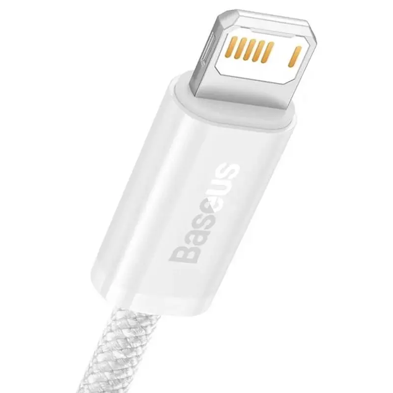 Дата кабель Baseus Dynamic Series USB to Lightning 2.4A (1m) (CALD000402) White - фото 2