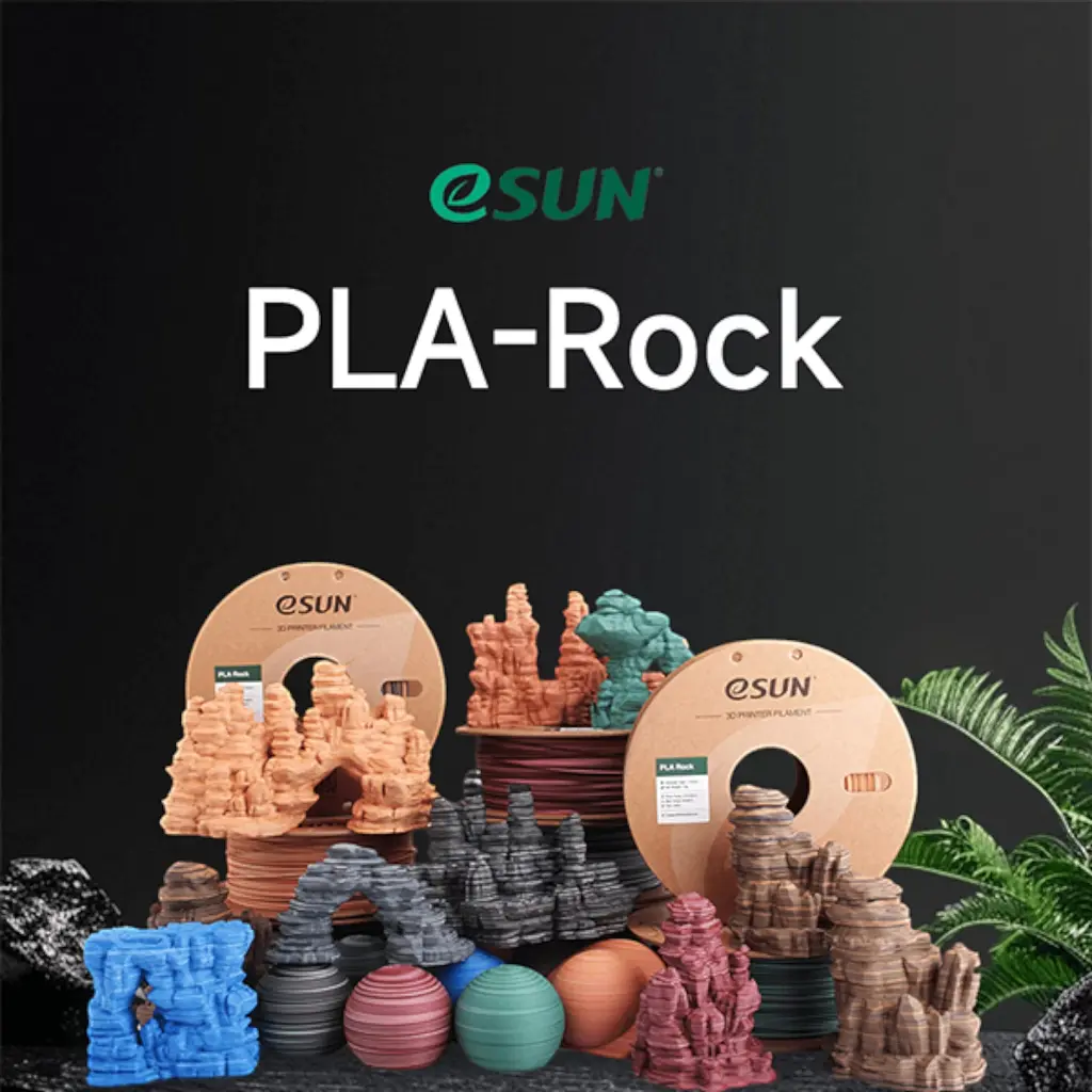 Пластик для 3D-принтера eSUN PLA Rock 1,75mm 1kg GRANITE (PLA-ROCK175O-TE1P1) - фото 6