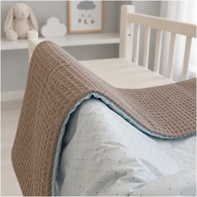 Плед дитячий MirSon Poplin Waffle Sleeping animals 60х80 см (2200013893431) - фото 9