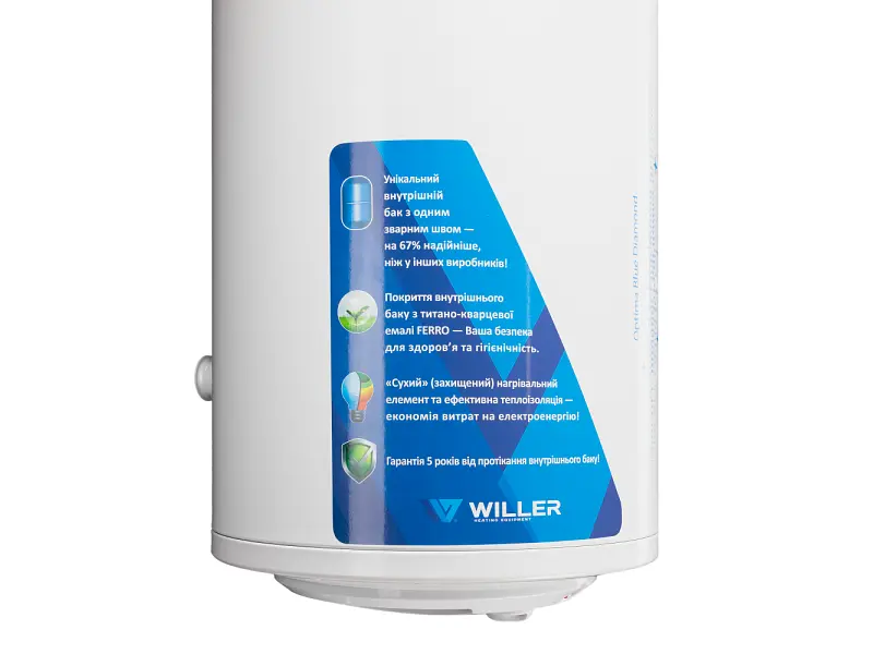 Водонагрівач (бойлер) Willer EV100DR optima - фото 6