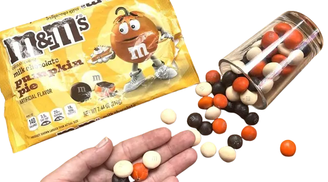 Драже M&M's Halloween Milk Chocolate Pumpkin Pie Candy 210 г - фото 9