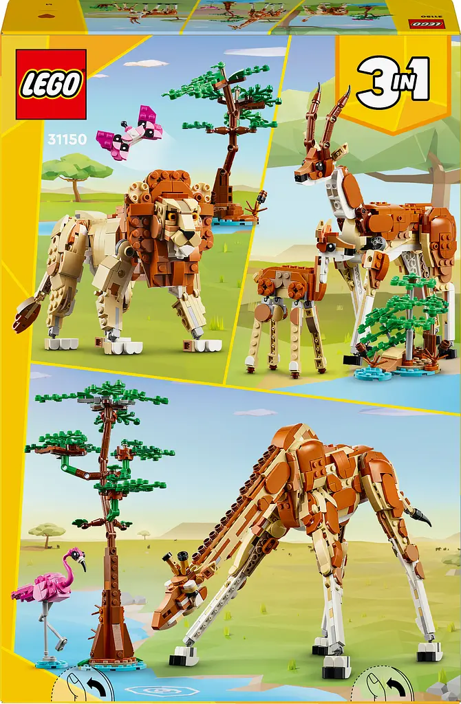 Конструктор LEGO Creator Дикие животные сафари 780 детали (31150) - фото 9