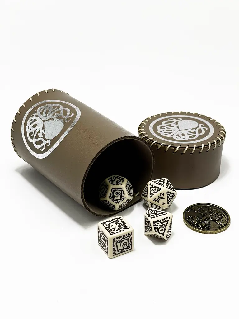 Настільна гра Планета Ігор Чаша для кубиків Ктулху (коричнева) (Dice cup Cthulhu brown) (pi-dc002) - фото 6