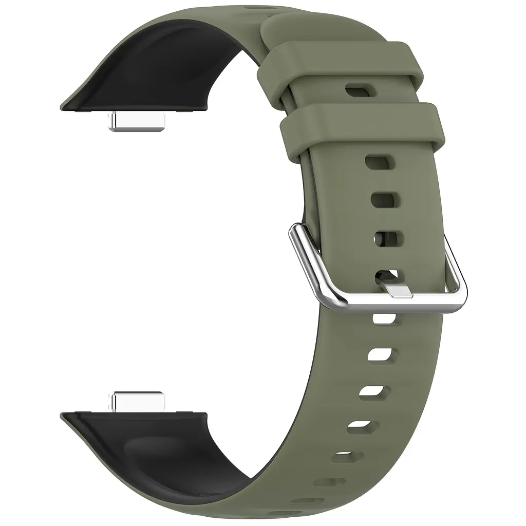 Ремінець ArmorStandart для Huawei Watch Fit 3 / 4 / 4 Pro Khaki Black (ARM89074) - фото 3