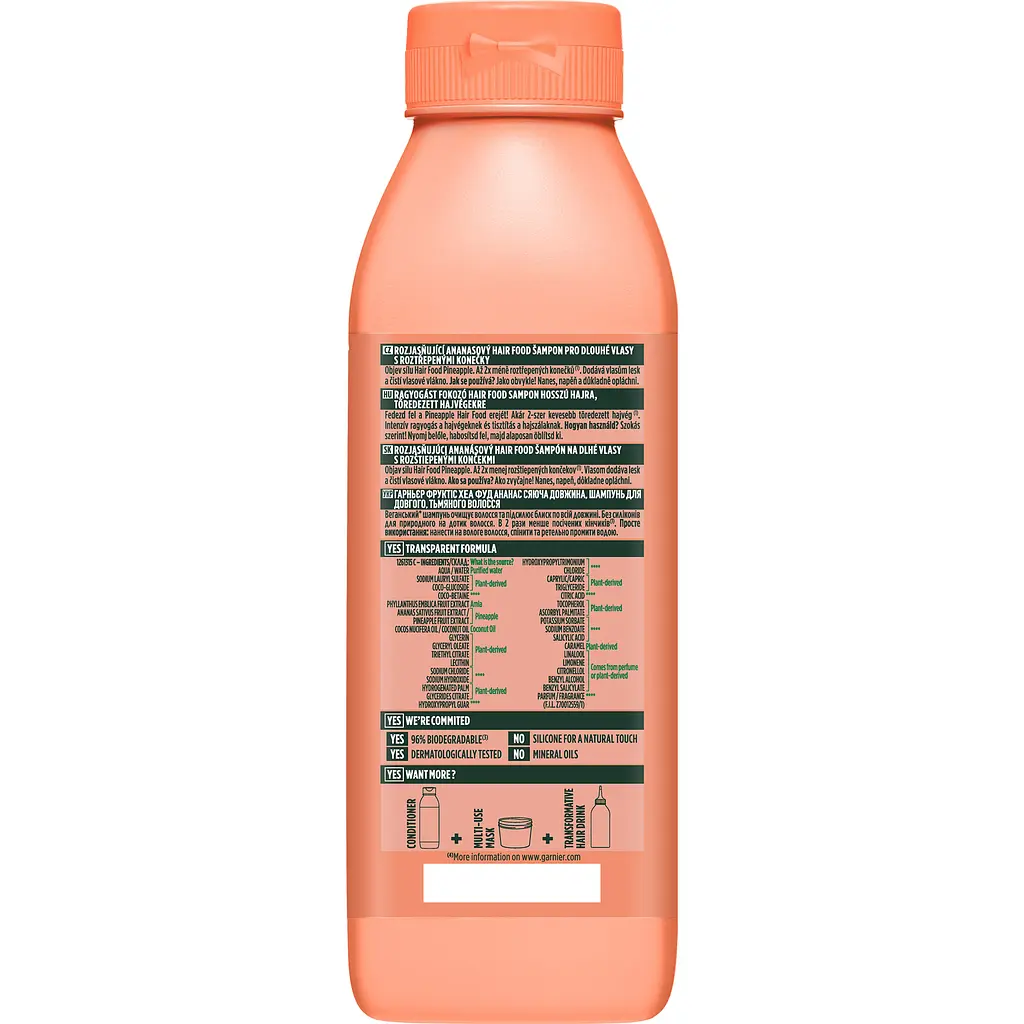 Шампунь Garnier Fructis Hair Food Pineapple для довгого та тьмяного волосся 350 мл - фото 9