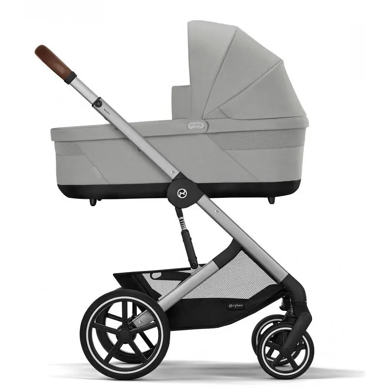 Коляска Cybex Balios 3 в 1 Stone Grey автокрісло Cloud T i-Size Mirage Grey + адаптори - фото 2