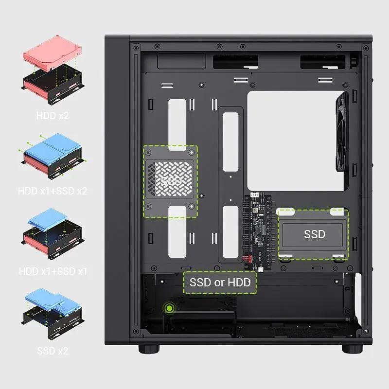 Корпус GameMax Aeris 330 MB Black [166169] - фото 6