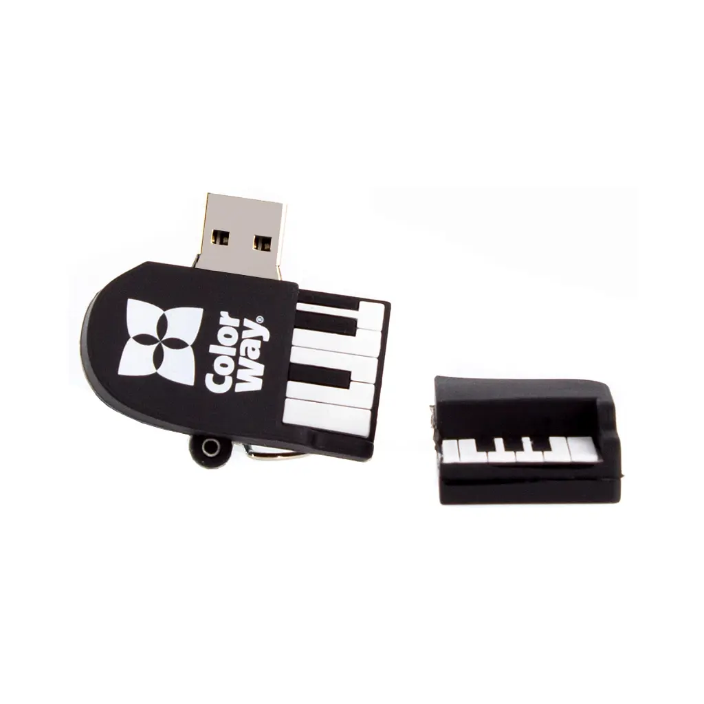 USB флеш накопичувач ColorWay Piano 32 GB 3.0 Black (CW-USBPO32) - фото 3