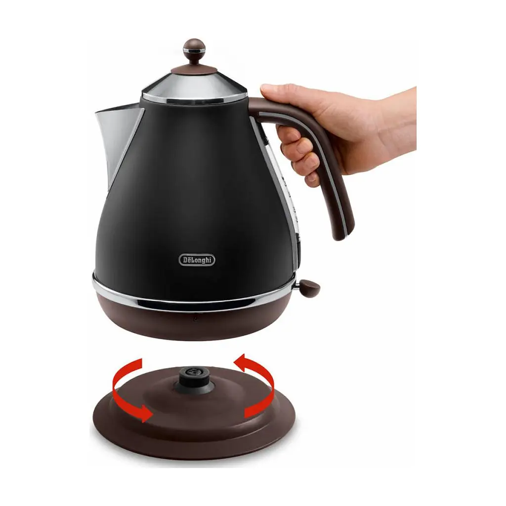 Електрочайник DeLonghi KBOV 2001.BK (KBOV2001.BK) - фото 2