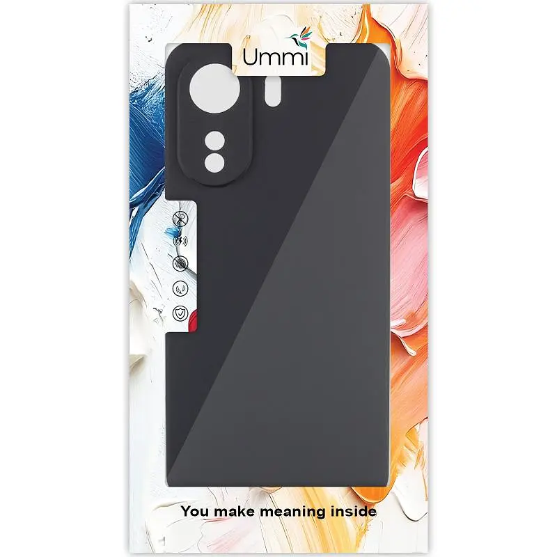 Чохол Silicone Cover Ummi Lakshmi Full Camera (AA) для Xiaomi Redmi 13C Чорний / Black - фото 2