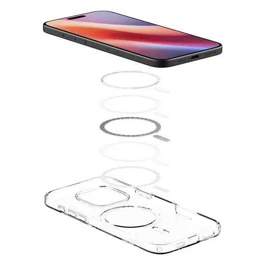 Прозрачный чехол Spigen Liquid Crystal MagSafe Crystal Clear для iPhone 16 Pro (ACS08389) - фото 5