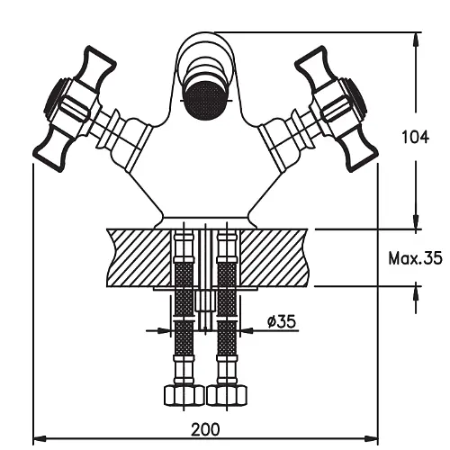 Змішувач для біде Haiba ZEON 162 (HB0426) - фото 2