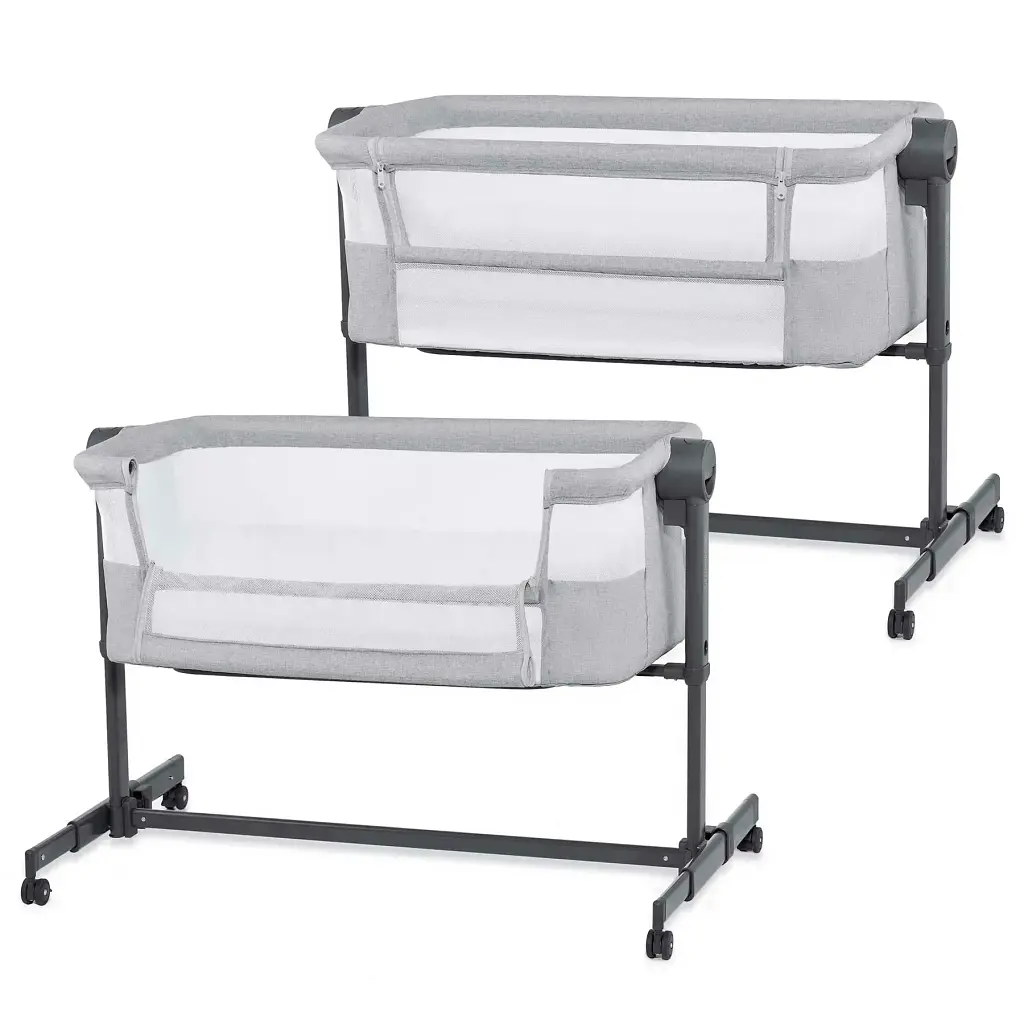 Приставне ліжко-люлька Kinderkraft Nestee Up 2 Light Grey (KLNEE002LGR0000) - фото 2
