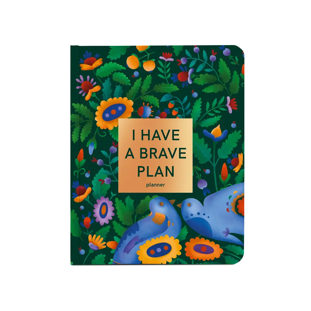 Планер «I HAVE A BRAVE PLAN» барвистий темний