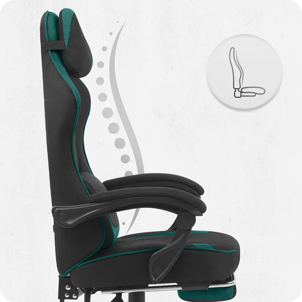 Кресло Cabro C504 Black-Green ткань - фото 5