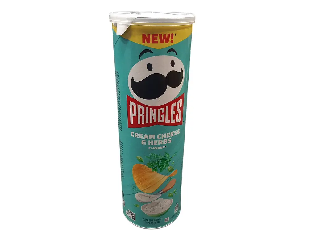 Чипсы Pringles со вкусом сливочного сыра и зелени 165 г (5053990182862)