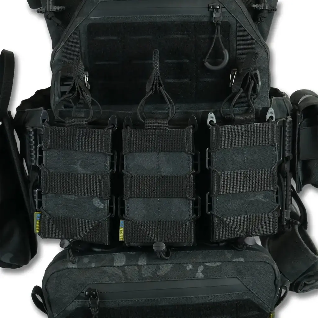 Плитоноска Kiborg GU gen.2 + 8 підсумків Black Multicam (1000-k77001) - фото 7