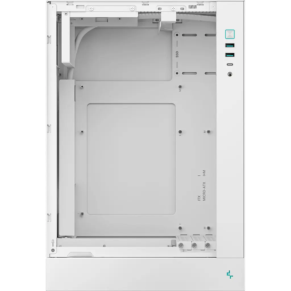 Корпус Deepcool CH170 PLUS без БЖ White (R-CH170-WHNGM0-G) - фото 8
