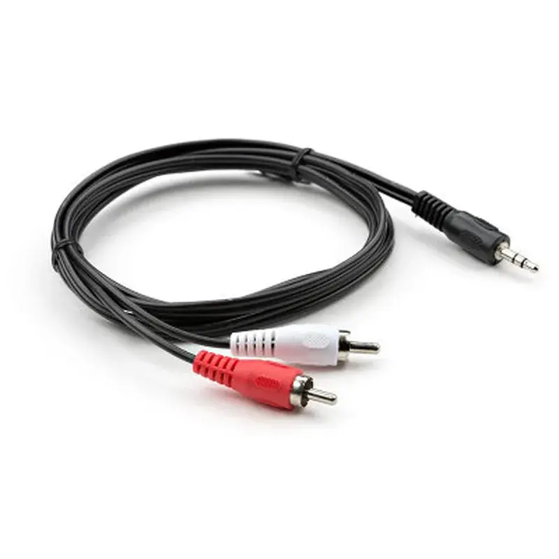 Кабель мультимедійний 3.5mm M to 2xRCA M 1.5m Vinga (VCPDCJ35MRCA21.5BK) - фото 2