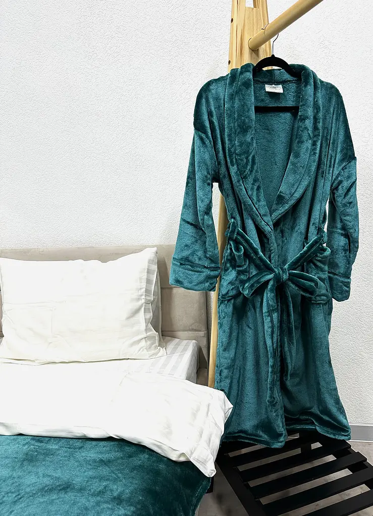 Халат Ecotton XXL з мікрофібри ізумрудний well soft Atlantic (24471)