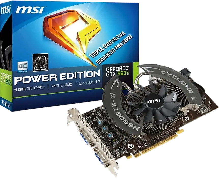 Відеокарта GeForce GTX 650 Ti 1GB MSI Power Edition OC (N650Ti PE 1GD5/OC) Б/В - фото 4