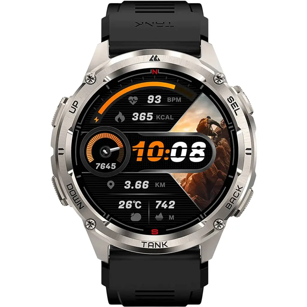 Смарт-годинник тактичний Kospet Tank T3 Ultra 2 Silver (KTT0003U2S) - фото 3
