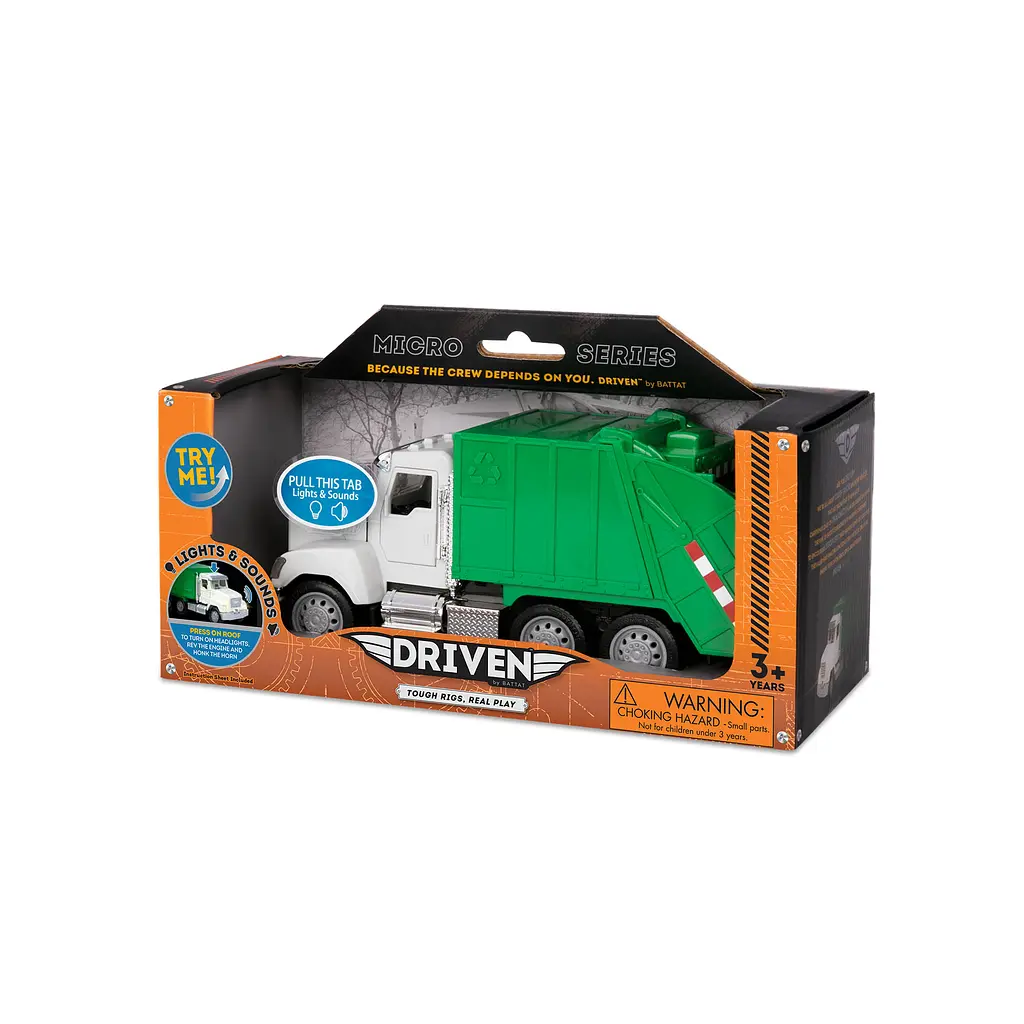 Машинка Driven Micro Мусоровоз det0018500 - фото 8