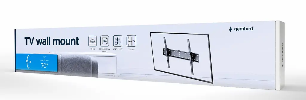 Кронштейн Gembird WM-70T-02 40,6х45х60 см Чорний (110624065) - фото 5