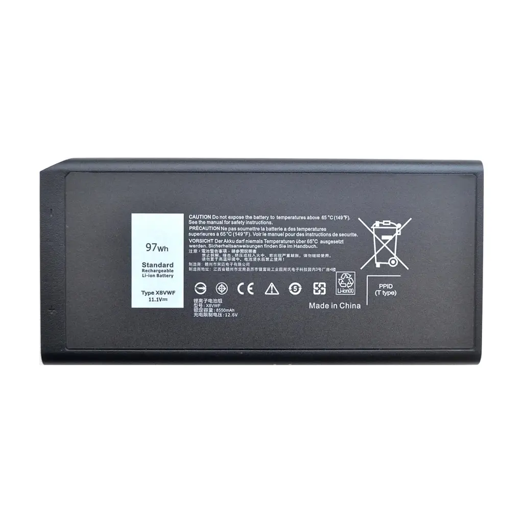 Акумулятор до ноутбука Dell Latitude E7404 X8VWF, 97Wh (8550mAh), 9cell, 11.1V, Li-ion AlSoft (A47992)