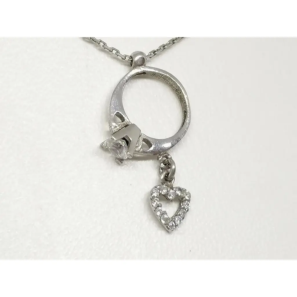 Срібне кольє Золотий квартал з фіанітами. Артикул 317314 45 - фото 2