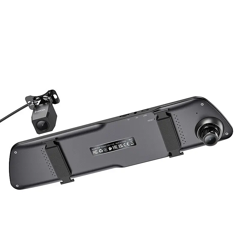 Видеорегистратор Hoco DV4 Dual channel с экраном 4.5-дюйма и камерой заднего вида Iron gray - фото 2