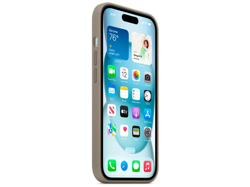 Чохол для смартфона Apple iPhone 15 Silicone Case with MagSafe - Clay (MT0Q3) - фото 5