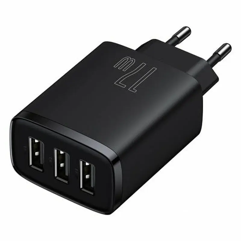 МЗП Compact 17W (3USB-A) (CCXJ02) Чорний Baseus teh0029582 - фото 3