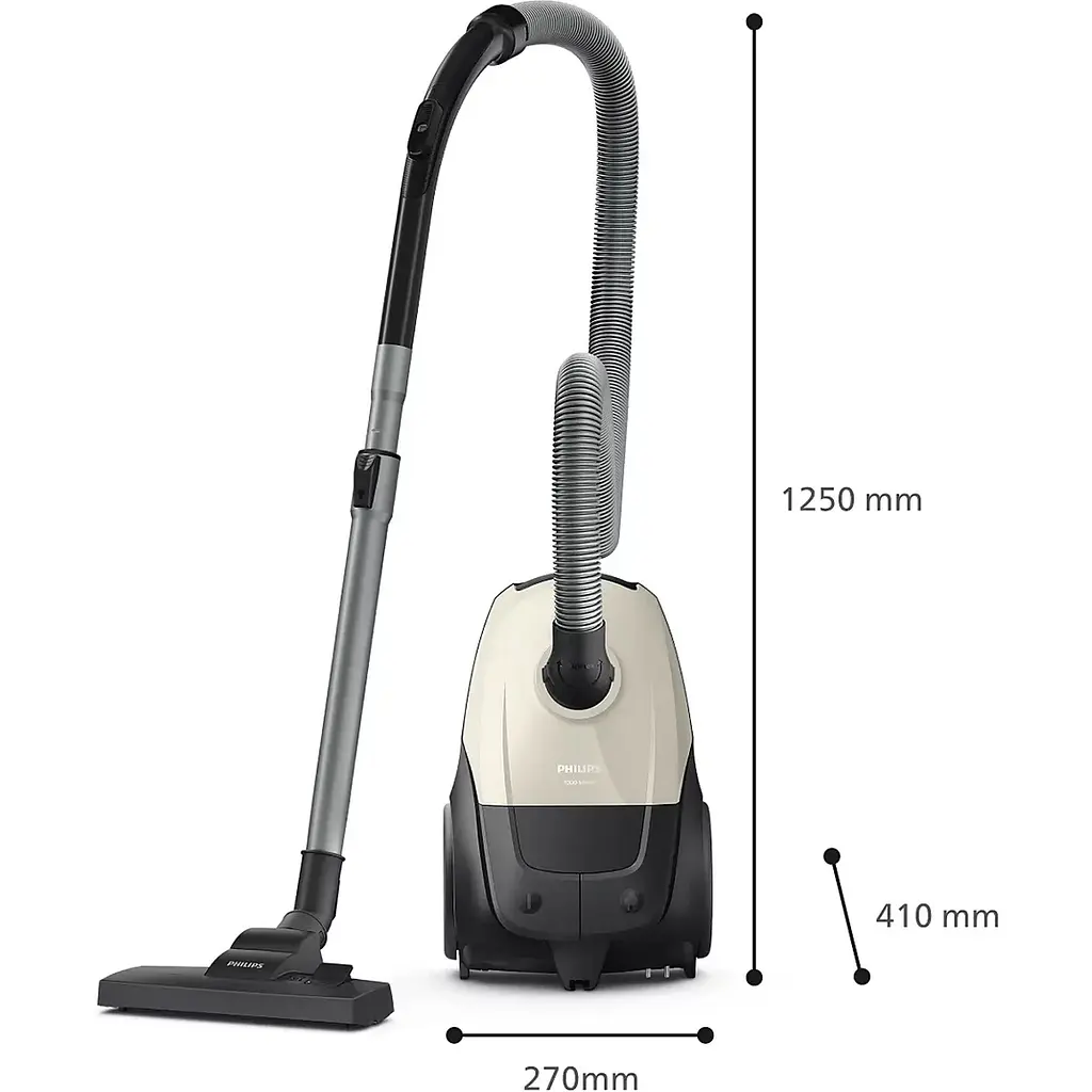 Пилосос Philips мішковий Series 1000, 750 Вт біло-сірий (XD1101/10) - фото 3