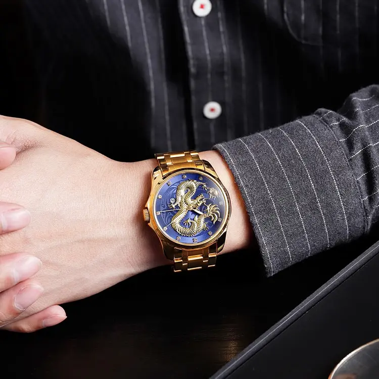 Наручний годинник чоловічий 9193GDBU Gold-Blue Skmei acs0029867 - фото 3