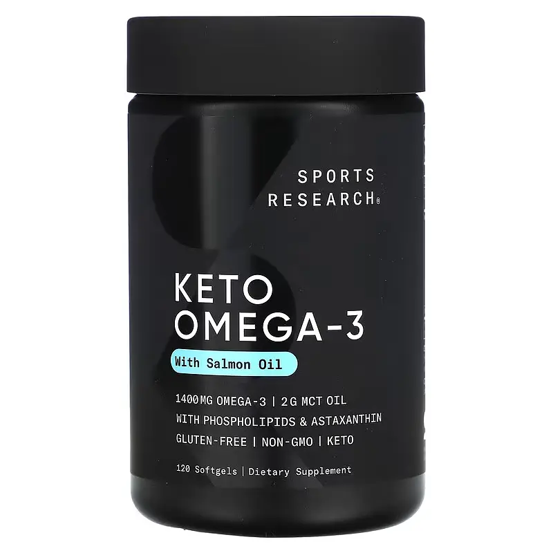 Кето-Комплекс Омега-3 з Олією МСТ 1400 мг - 120 софтгель Sports Research