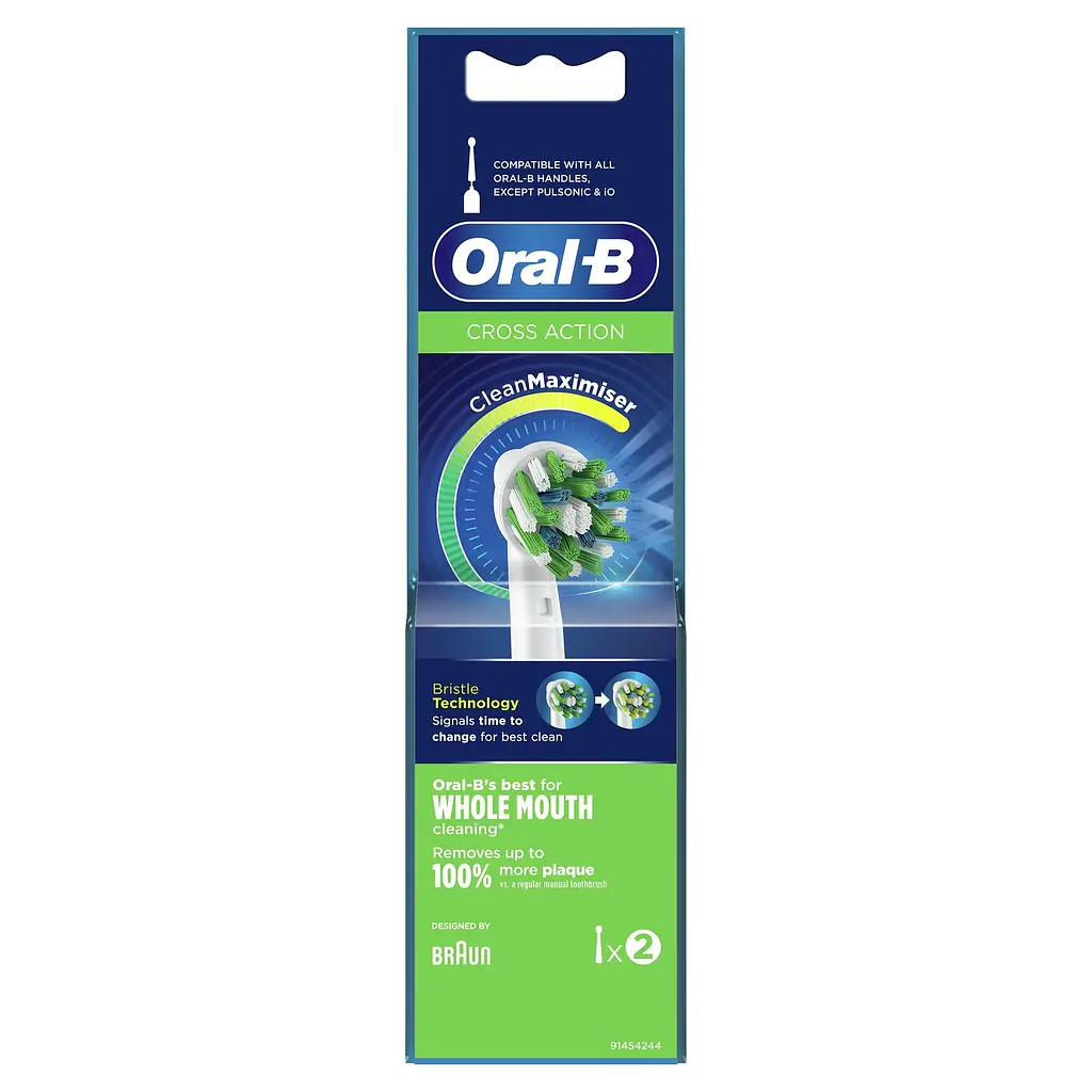 Насадки для електричної зубної щітки Oral-B Cross Action 2 шт. - фото 2