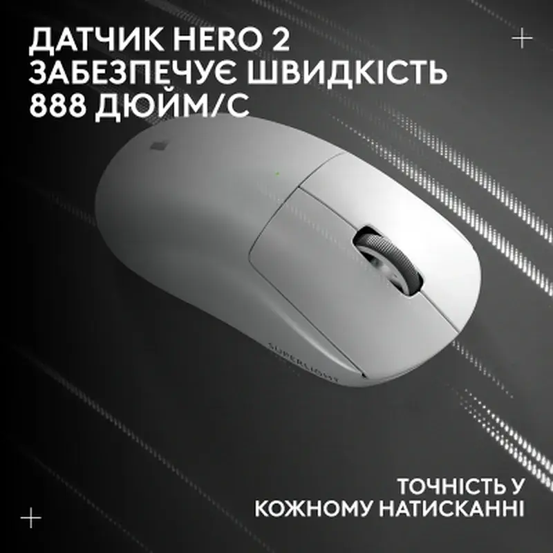 Мишка Logitech G Pro X Superlight 2 Lightspeed Wireless White (910-006638) - фото 12