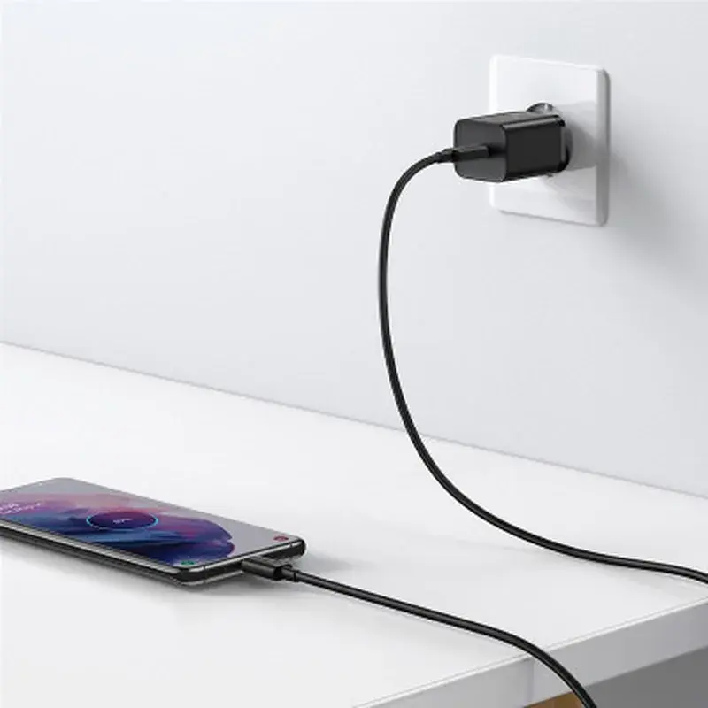 Зарядний пристрій Baseus 1xUSB 25W (USB-C) + Cable Type-C black (TZCCSUP-L01) - фото 10
