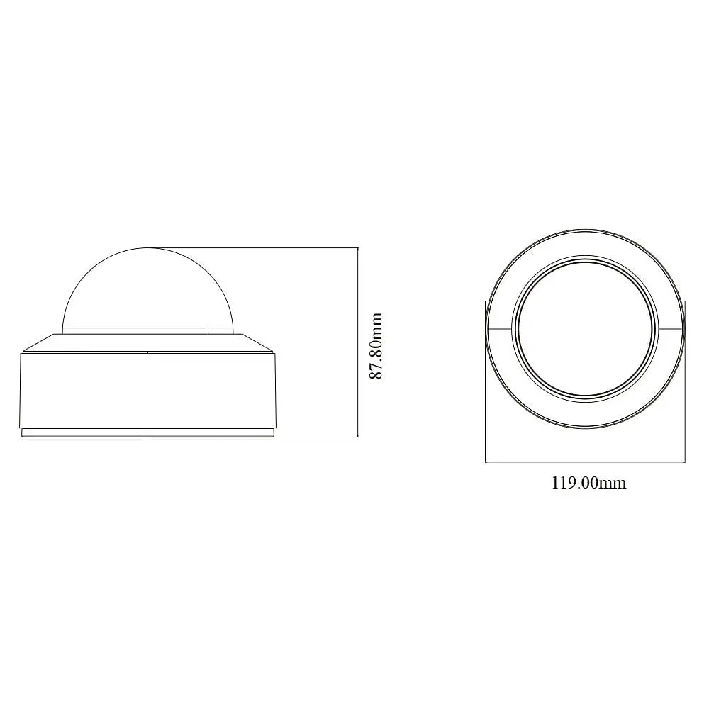 IP-відеокамера 4Mp TVT TD-9541S4-C(D/PE/AW2) f=2.8mm, ІЧ+LED-підсвічування, з мікрофоном (77-00449) - фото 2