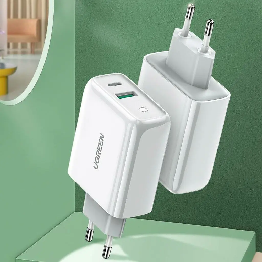 Зарядний пристрій UGREEN CD170 38W USB-C Wall Charger EU White UGR-60468 - фото 4