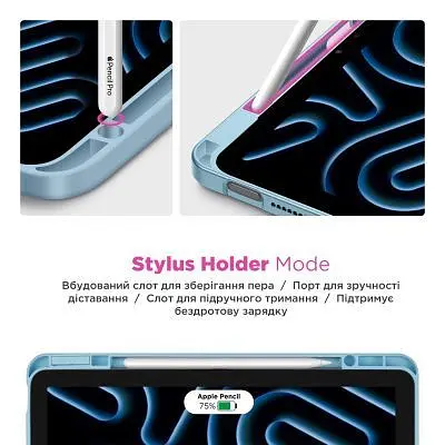 Чохол до планшета Armorstandart Y-Type PEN Samsung Galaxy Tab S9 / S9 FE / S10 FE Blue (ARM85519) - фото 4