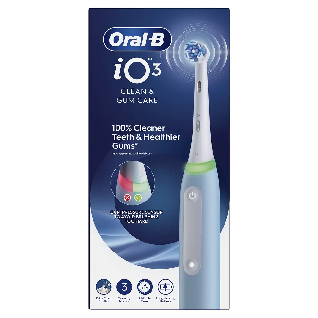 Електрична зубна щітка Oral-B iO Серія 3 блакитна - фото 10