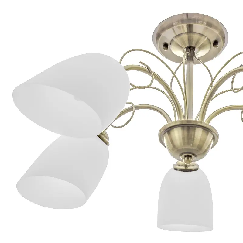 Люстра потолочная Brille классическая E27 60W BZ (LK-572C/5) - фото 2