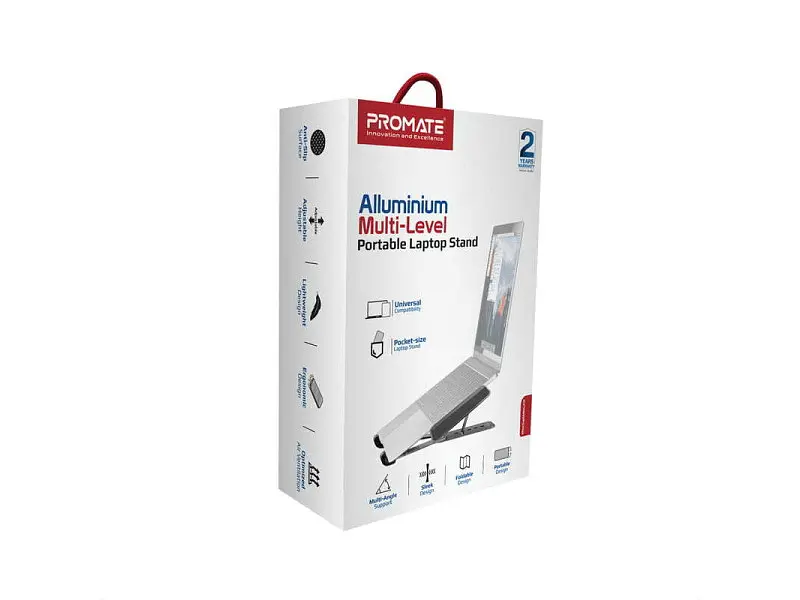 Подставка для ноутбука Promate PocketMount Grey (pocketmount.grey) - фото 6